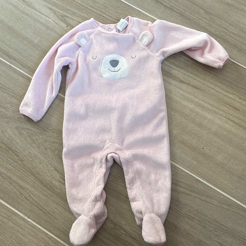 Soft pink bear pjs